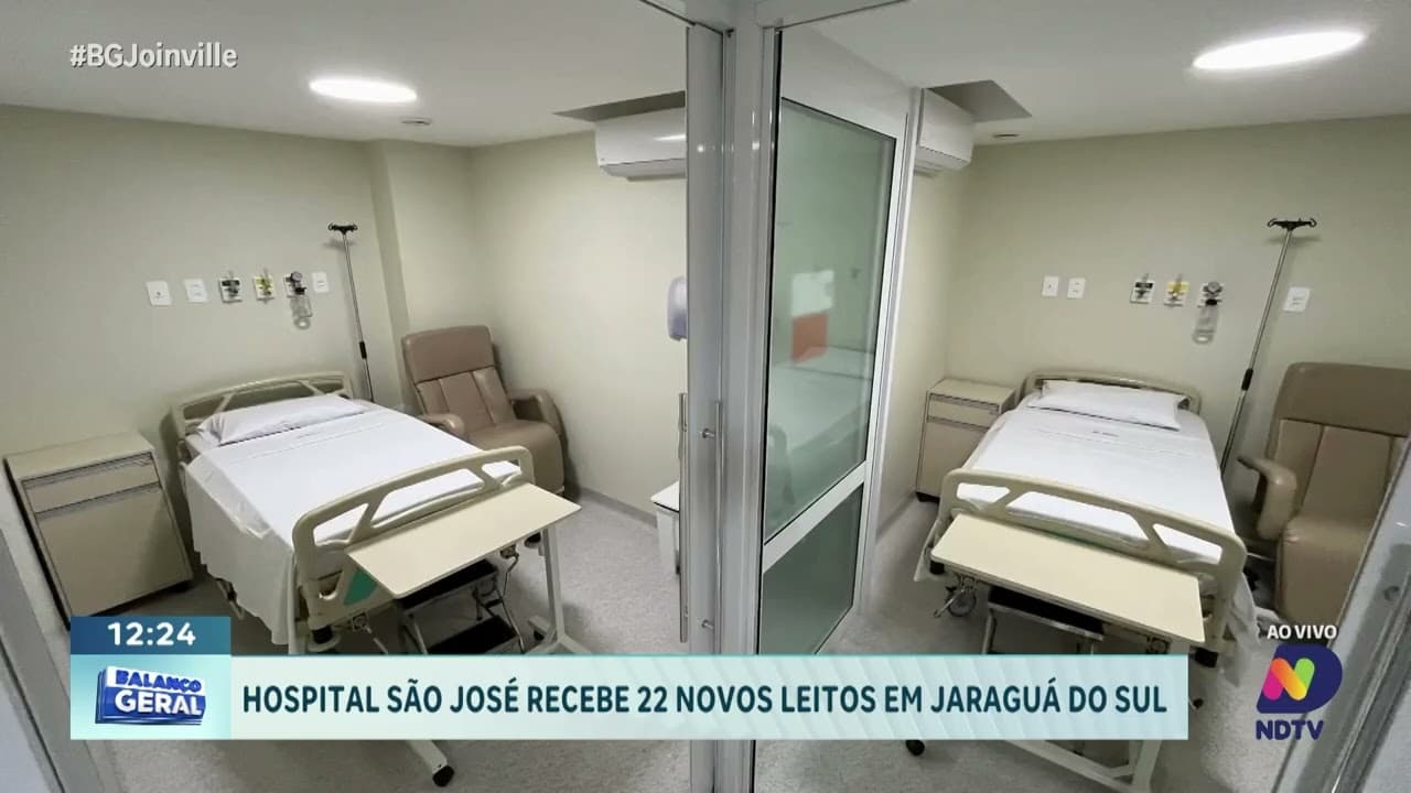 Hospital São José amplia atendimento com 22 novos leitos em Jaraguá