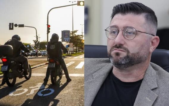 Vereador sugere ampliar bolsões para motos em cruzamentos de Jaraguá do Sul