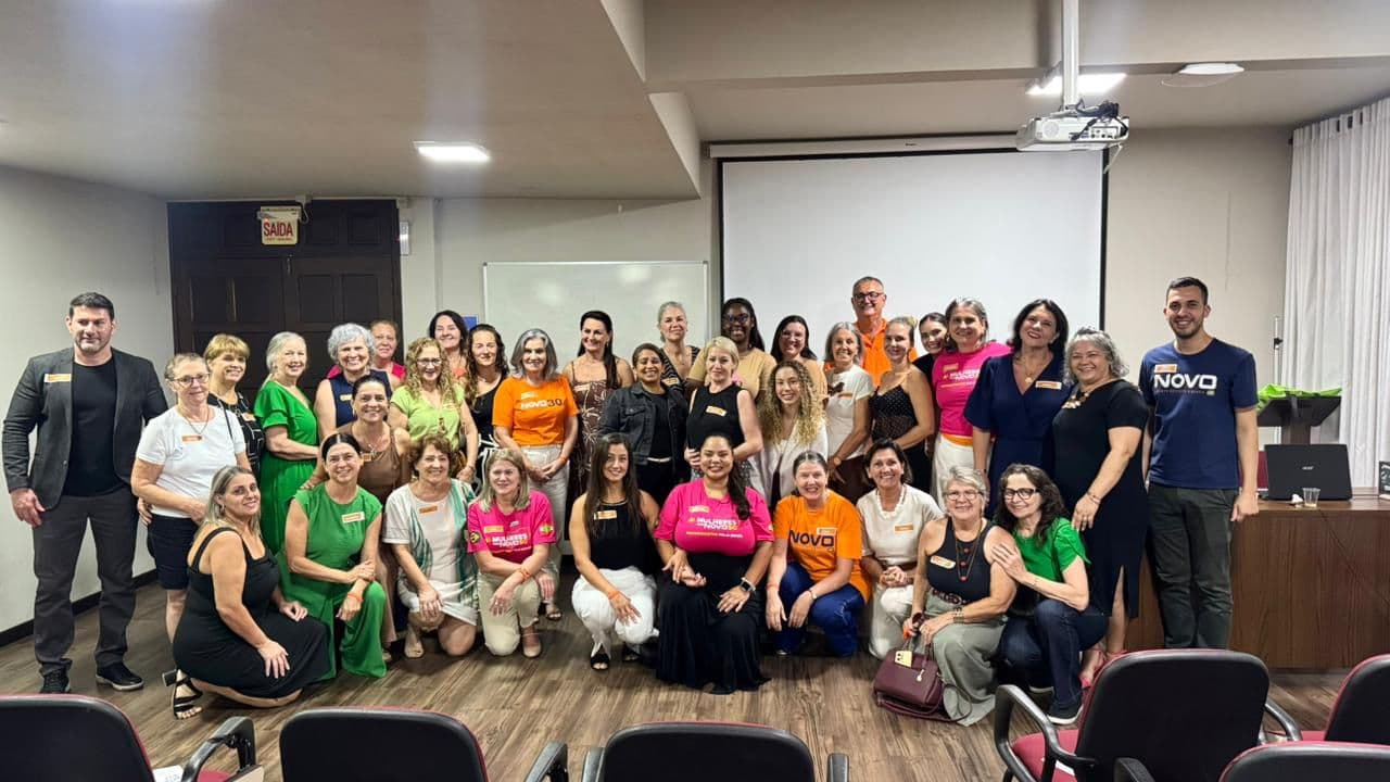Mais de 80 mulheres participam de evento do Novo sobre protagonismo feminino em Jaraguá do Sul