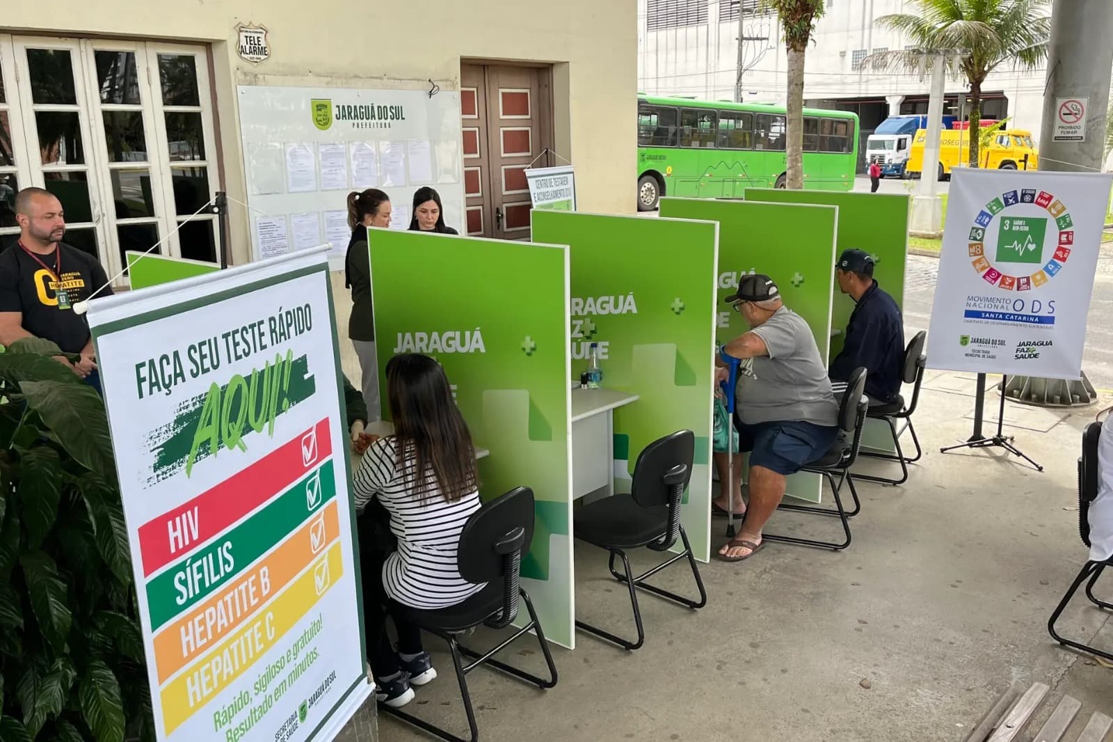 Jaraguá do Sul terá testes rápidos de HIV, sífilis e hepatites no Terminal Urbano nesta quarta e quinta-feira
