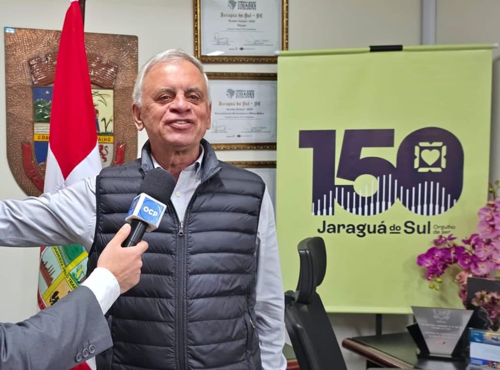 Nos 150 anos, prefeito Jair Franzner destaca desenvolvimento e planos para o futuro de Jaraguá do Sul